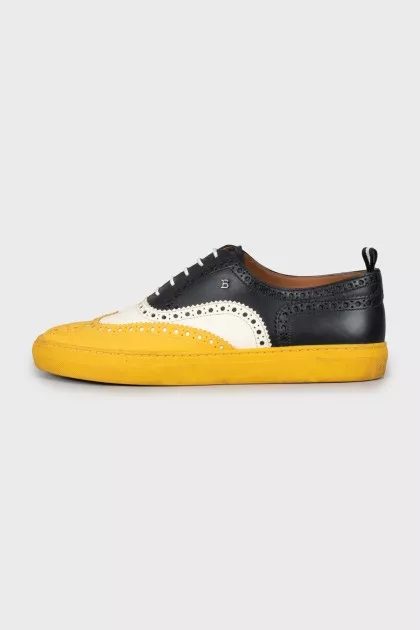 Men's brogues in mixed colors