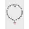 Silver bracelet with beads