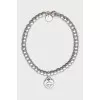 Silver bracelet with beads
