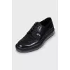 Men's leather shoes with transparent soles