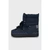 Blue textile ugg boots