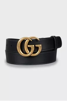 Belt with gold logo