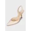 Patent Leather Slingbacks with Heels