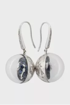 Сережки з білого золота Bulle de Ciel