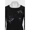Blouse decorated with sequins