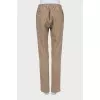 Slim fit trousers with elastic waistband