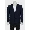 Men's blue fitted jacket