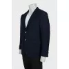 Men's blue fitted jacket