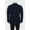 Men's blue fitted jacket
