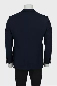 Men's blue fitted jacket