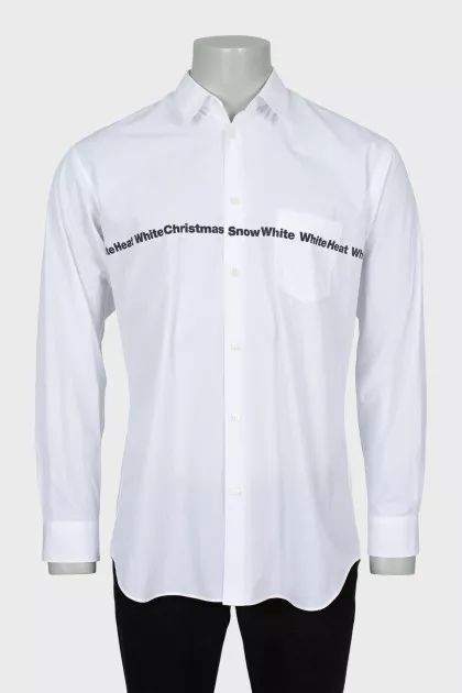 Men's shirt with text print