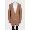 Long cardigan with voluminous sleeves