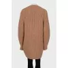 Long cardigan with voluminous sleeves