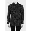 Polka Dot Tie Blouse