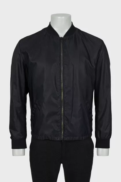 Men's bomber jacket with patch pockets