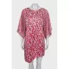 Asymmetrical silk dress