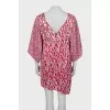 Asymmetrical silk dress