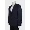 Men's wool jacket with striped print