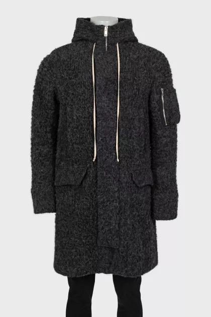 Men's short pile coat