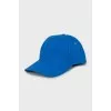 Blue cap with branded patch