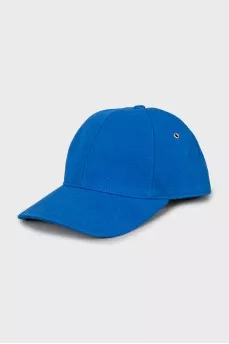 Blue cap with branded patch