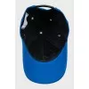 Blue cap with branded patch