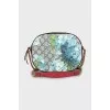Crossbody bag with combined print