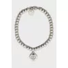 Silver bracelet with diamond