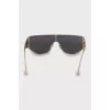 Sunglasses mask with brand logo