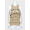 Knitted beige top