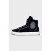 Men's velour sneakers