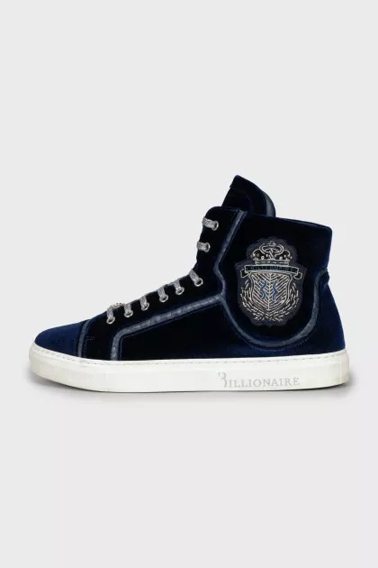 Men's velour sneakers