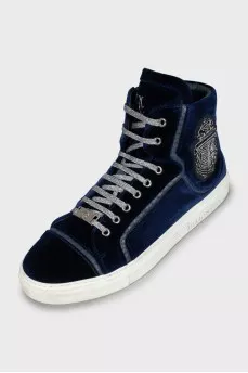 Men's velour sneakers