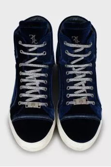 Men's velour sneakers