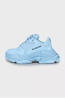 Голубые кроссовки Triple S
