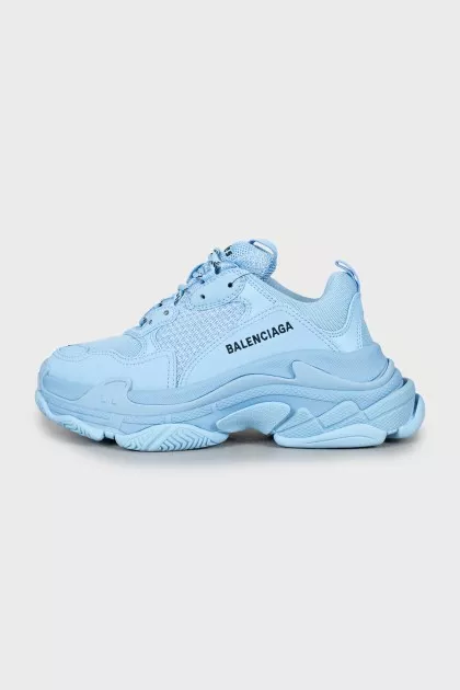 Голубые кроссовки Triple S