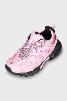 Pink Track Sneakers