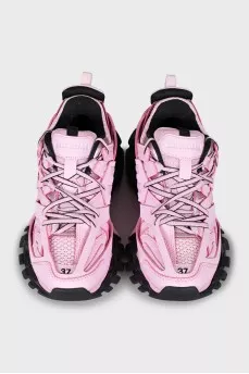 Pink Track Sneakers