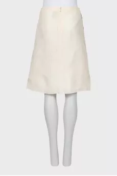 Silk skirt with print