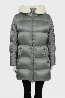 Quilted down jacket with a fitted cut