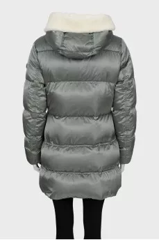 Quilted down jacket with a fitted cut