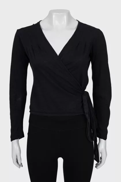 Long Sleeve Wrap Top