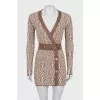 Knitted dress with lurex
