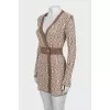 Knitted dress with lurex
