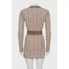 Knitted dress with lurex