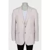 Men's pinstripe jacket with tag