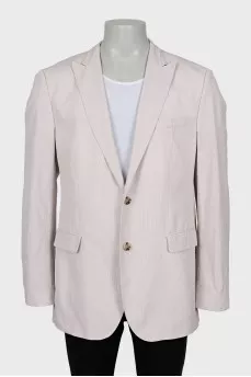 Men's pinstripe jacket with tag