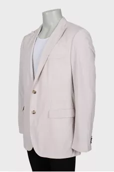 Men's pinstripe jacket with tag