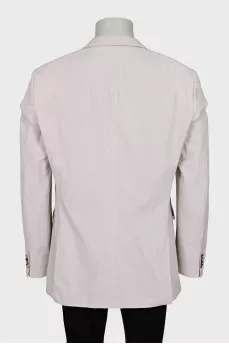 Men's pinstripe jacket with tag