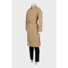 Men's trench coat with accent back
